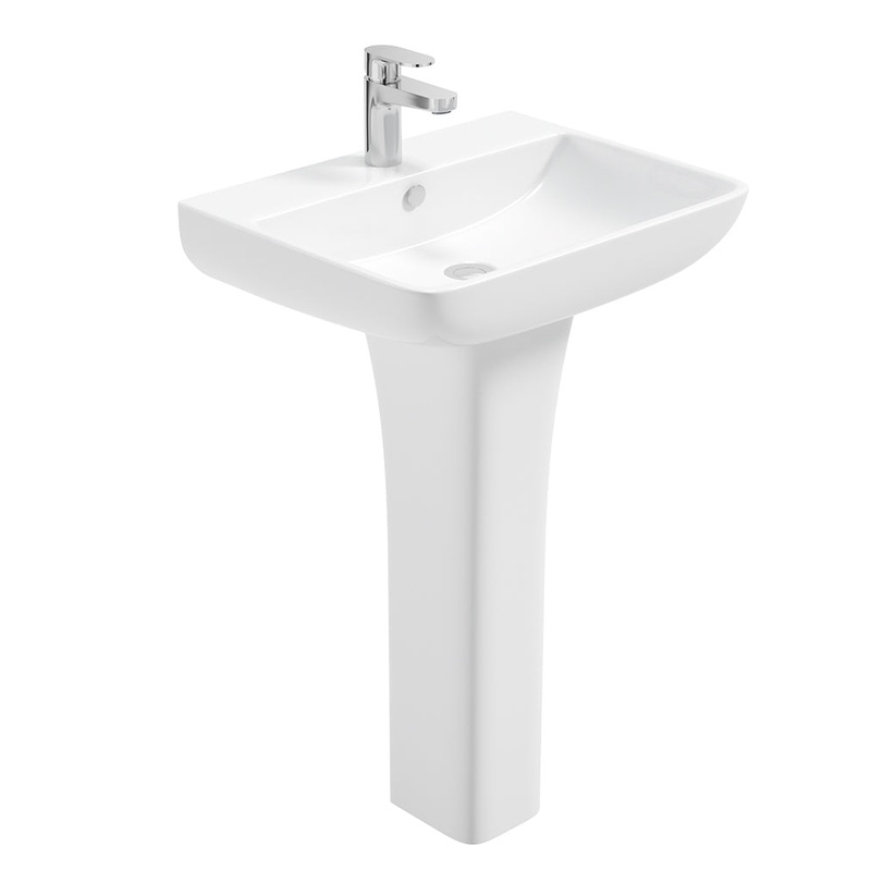 Sophia 55cm Basin & Full Pedestal
