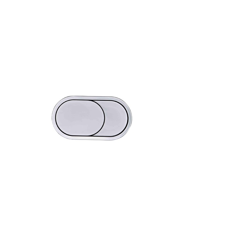 Oval Flush Button for Furniture – Chrome