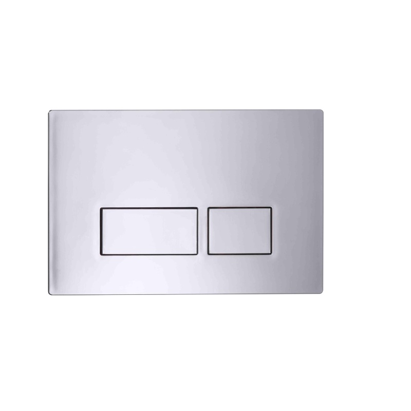 Plaza Square Dual Flush Plate – Chrome