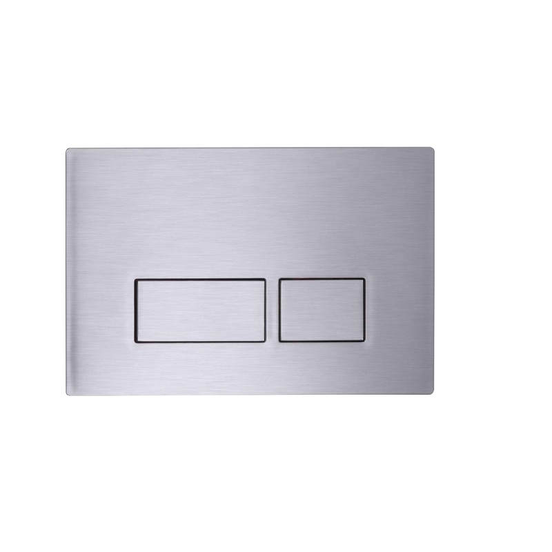 Plaza Square Dual Flush Plate – Stainless Ste