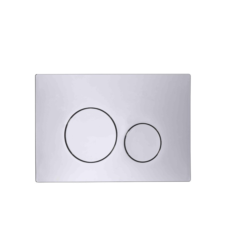 Rondo Circle Dual Flush Plate – Chrome
