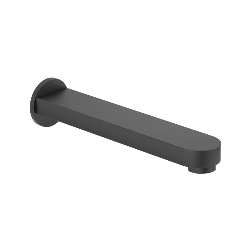 Norfolk Brass Bath Spout Round Matt Blac