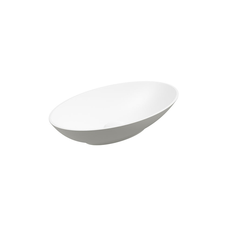 Skal Oval Wash Basin 600×350 White – Arc