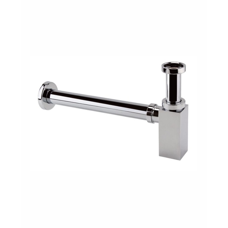 Sync Brass Square Bottle Trap Chrome
