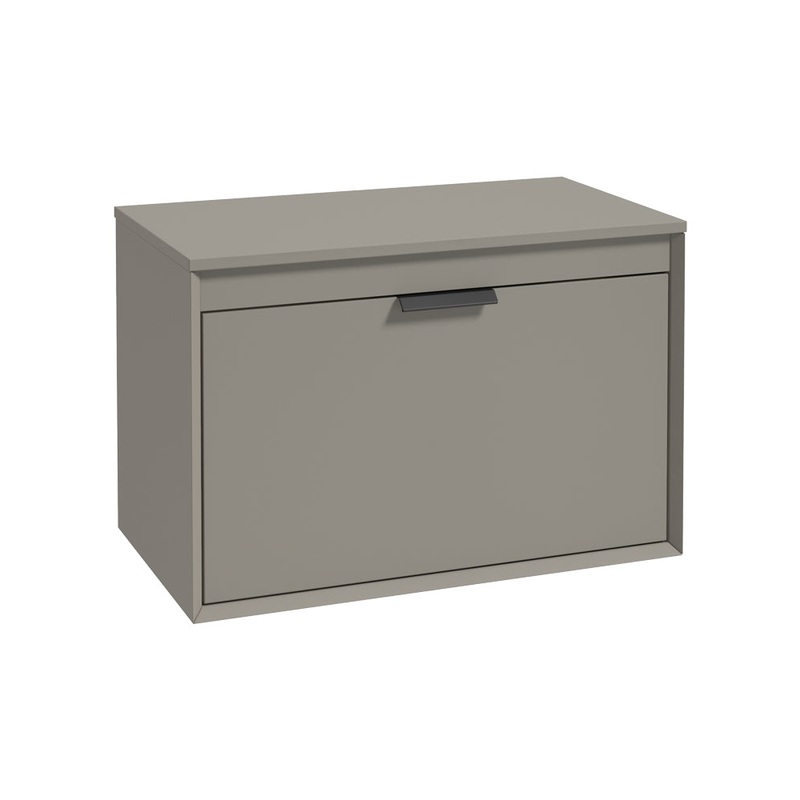 Fjord 80cm Unit with Countertop Black Ha