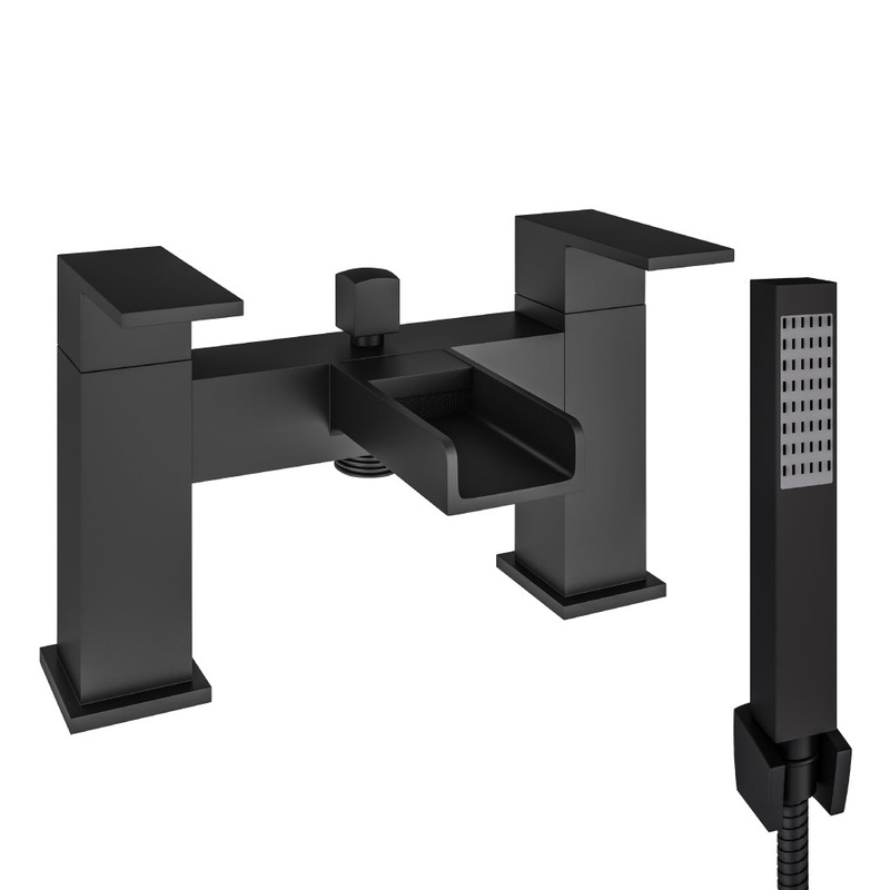 Eastbrook Abberton Black Bath Shower Mixer Tap – Inc Kit