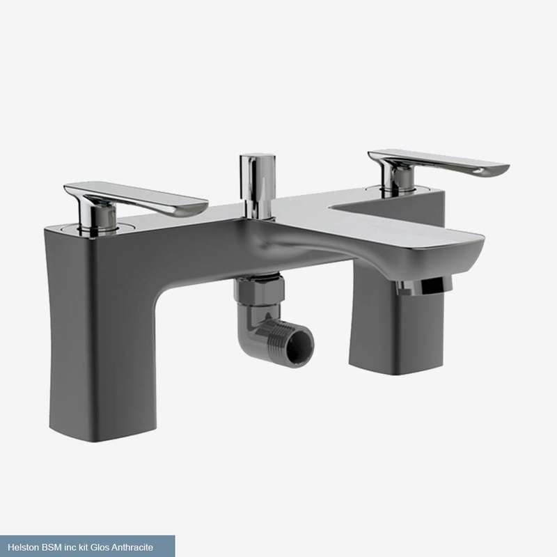 Eastbrook Helston Gloss Anthracite Bath Shower Mixer Tap – Inc Kit