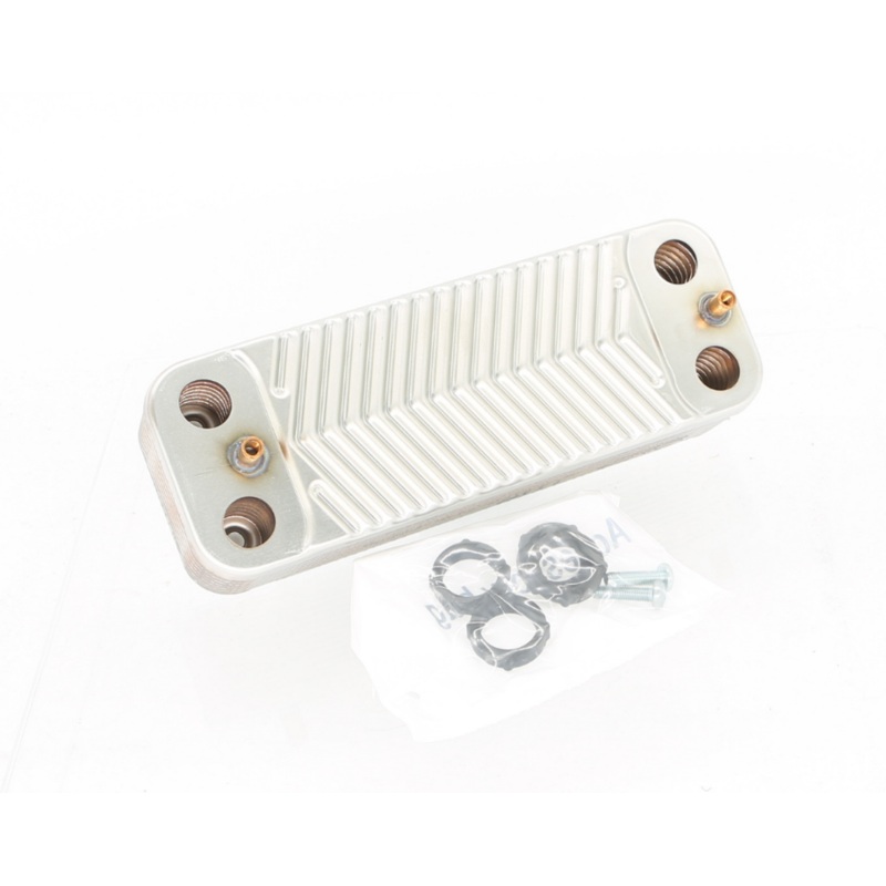 GENUINE GLOW WORM 2000801831 24CXI 30CXI 38CXI 16 PLATE HEAT EXCHANGER – (BRAND NEW)
