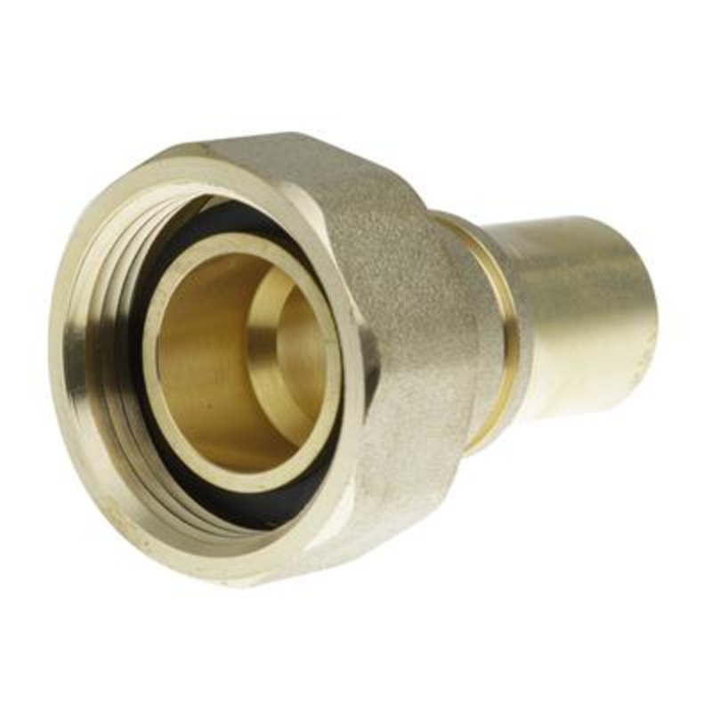 1 X 22MM GAS METER UNION & WASHER WITH GROOVE Bfgmu-22f