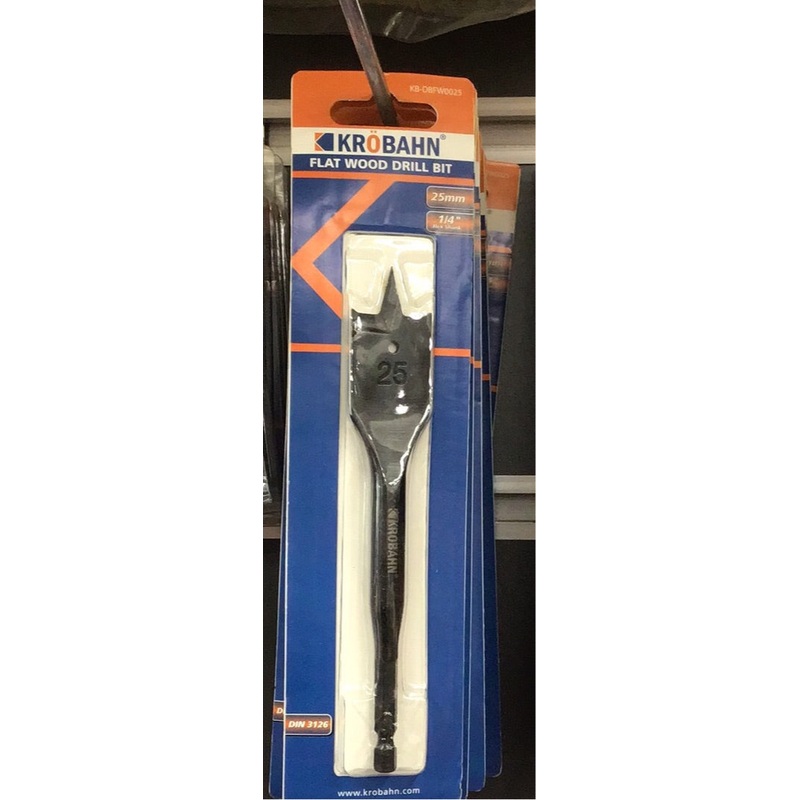 kB- dbfw0025 25mm flat wood drill bit