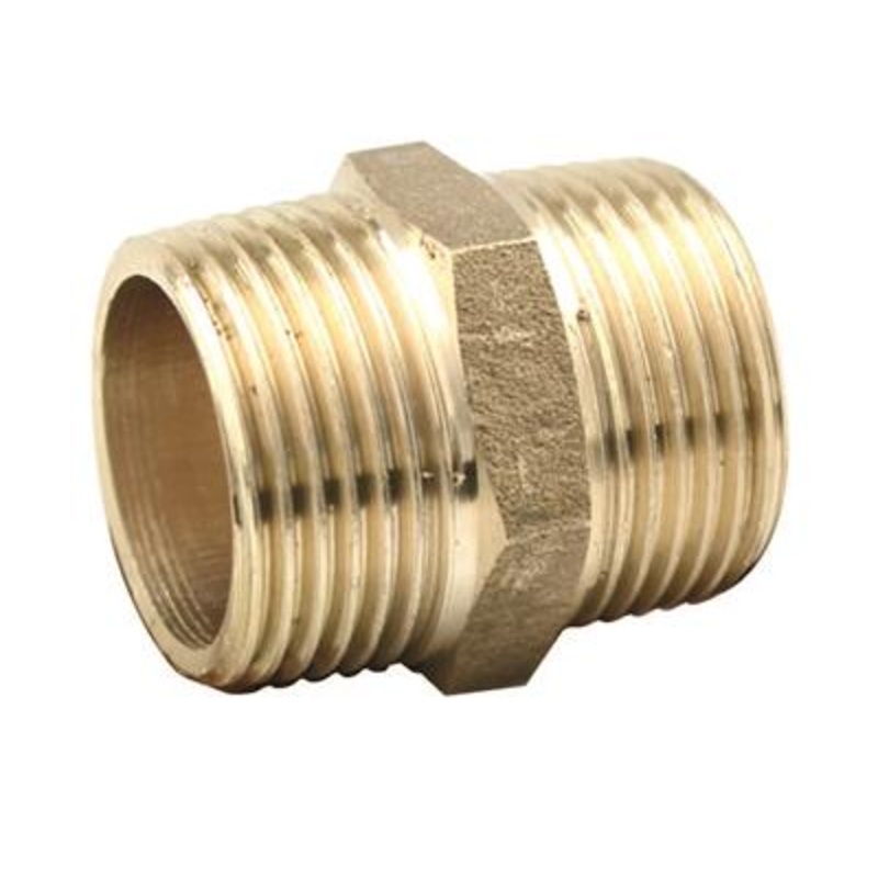 1 BRASS HEX NIPPLE