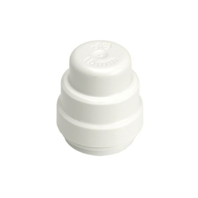 JG Speedfit Stop End Push-Fit White 15mm Pse4615W-L