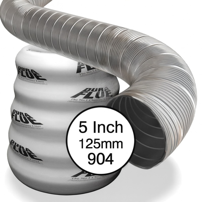 10 Metres  125mm  904 Grade Flue Liner