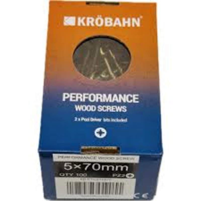 KB-PTCZY0570 Krobahn Performance Wood Screws – 5 X 70Mm