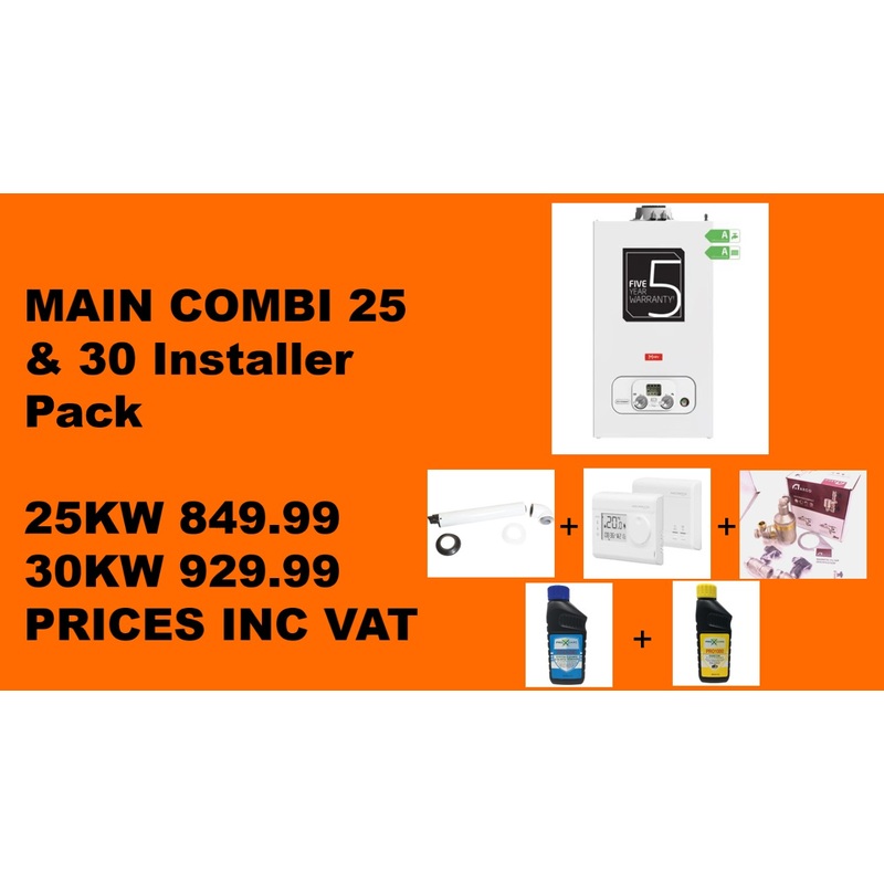 Main Eco Compact 30kW Boiler+Flue+Installer PACK