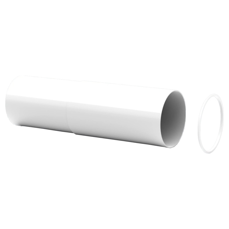 100mm – PVC Round Telescope Pipe 200-350mm with reducing ring