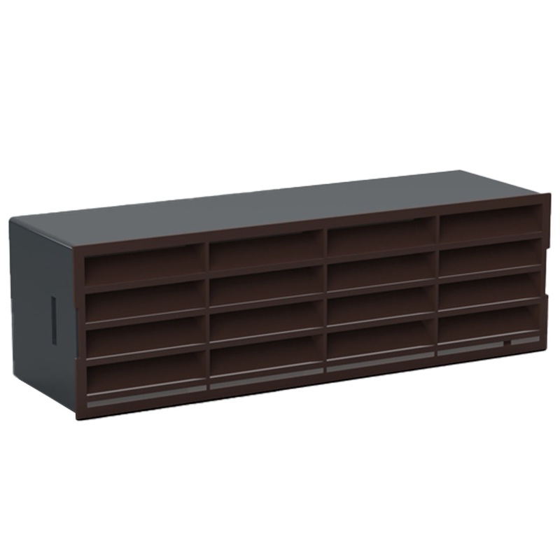 204x60mm – Single airbrick complete – Brown – VP
