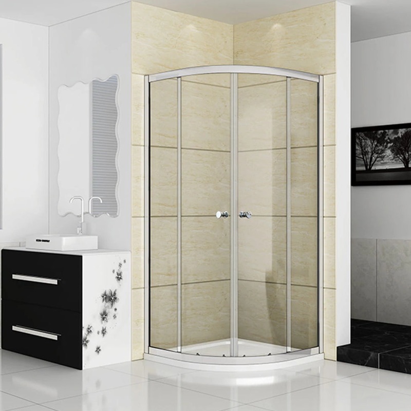 800x800mm Quadrant Shower Enclosure Walk In Corner Cubicle Door,Tray Optional