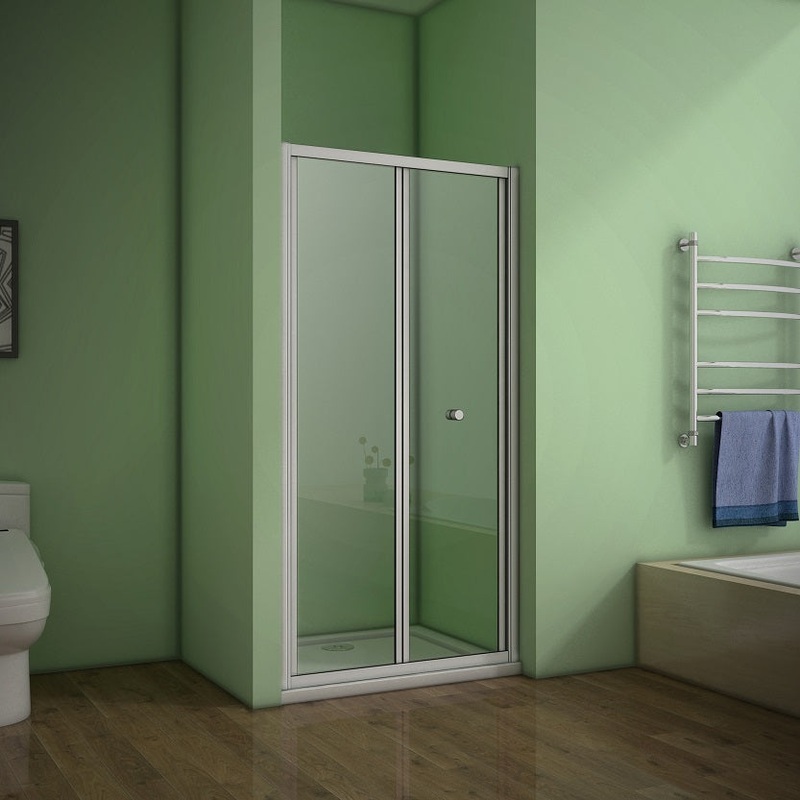 900mm framed Bifold Shower Door,Clearance,No Tray