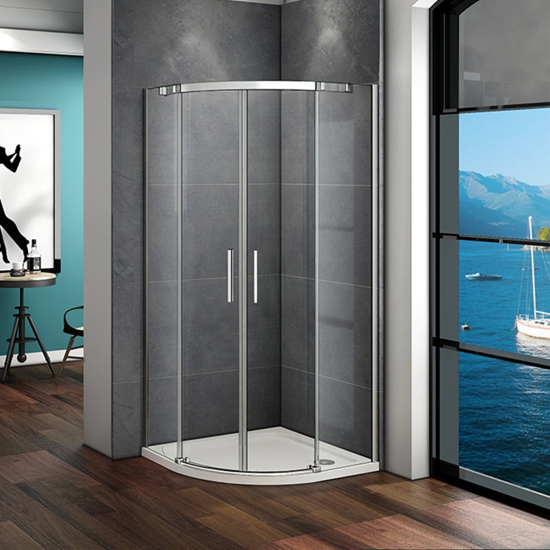 900X900mm Chrome Quadrant Shower Enclosure,Shower Tray Optional