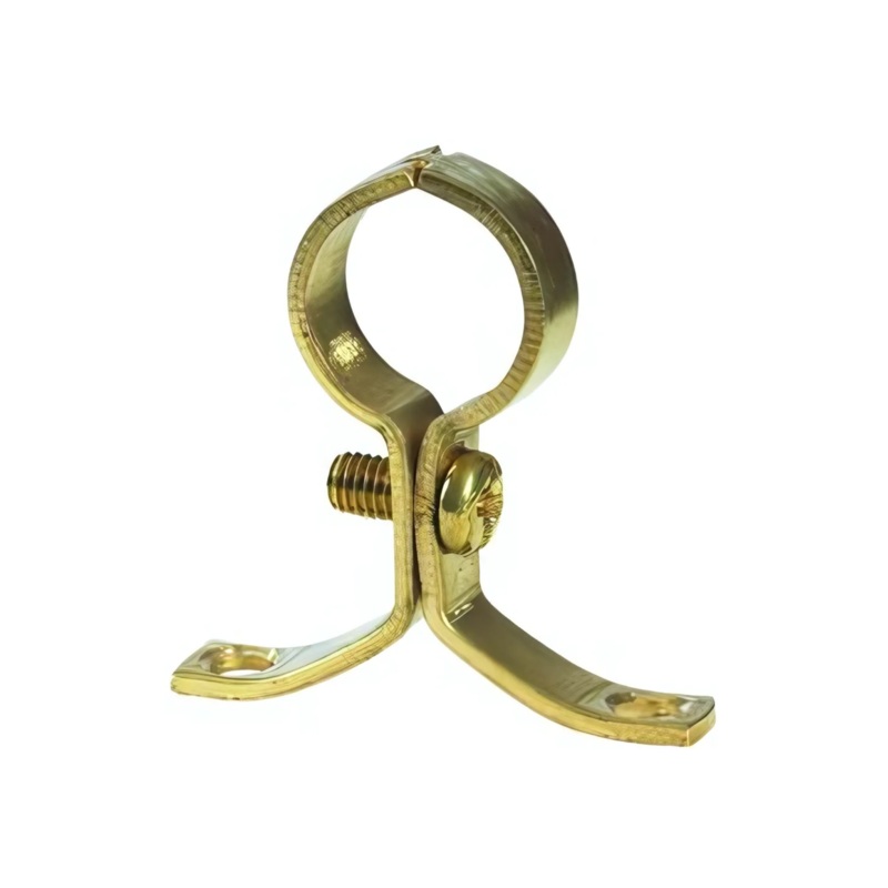 15mm Pressed Brass Pipe Clip – Talon (bronze)  SOPB15