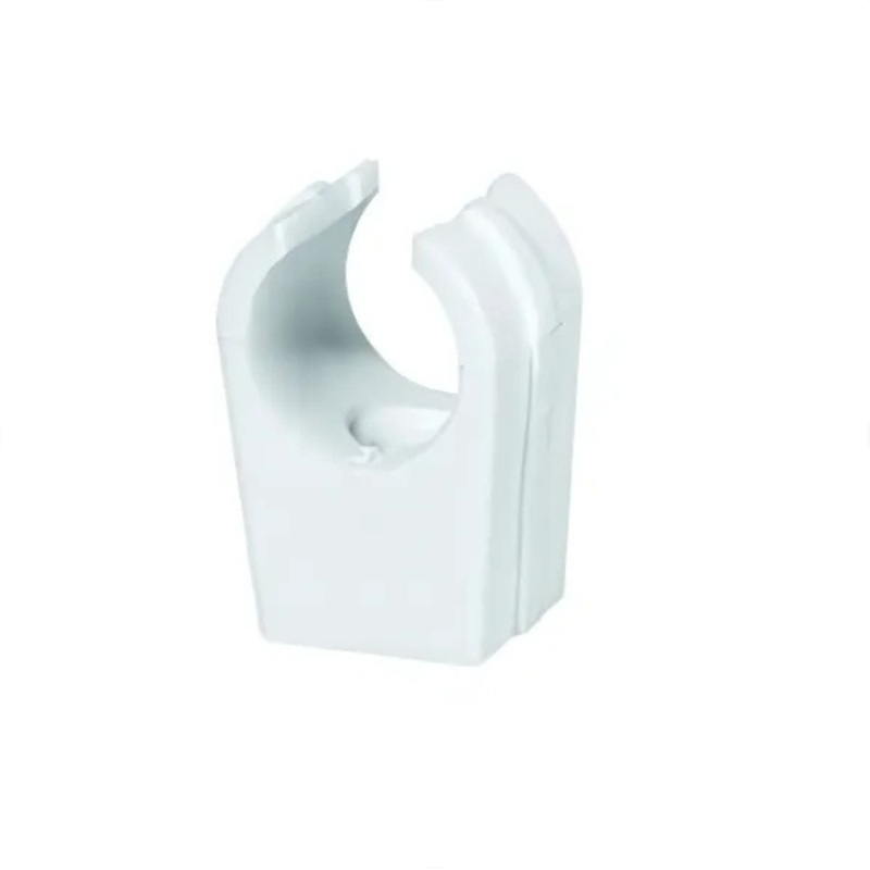 15mm Snap-in Open Pipe Clip – Talon (White)  OPS15