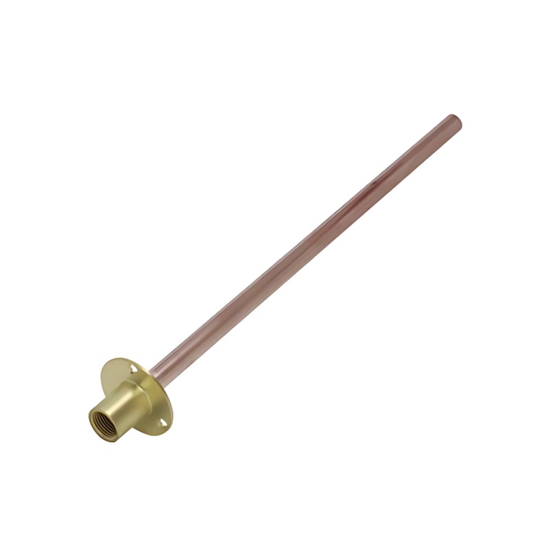15mm x 1/2 Genbra Wall Plate & 350mm Tube (Brass) – BFWPT350-15D