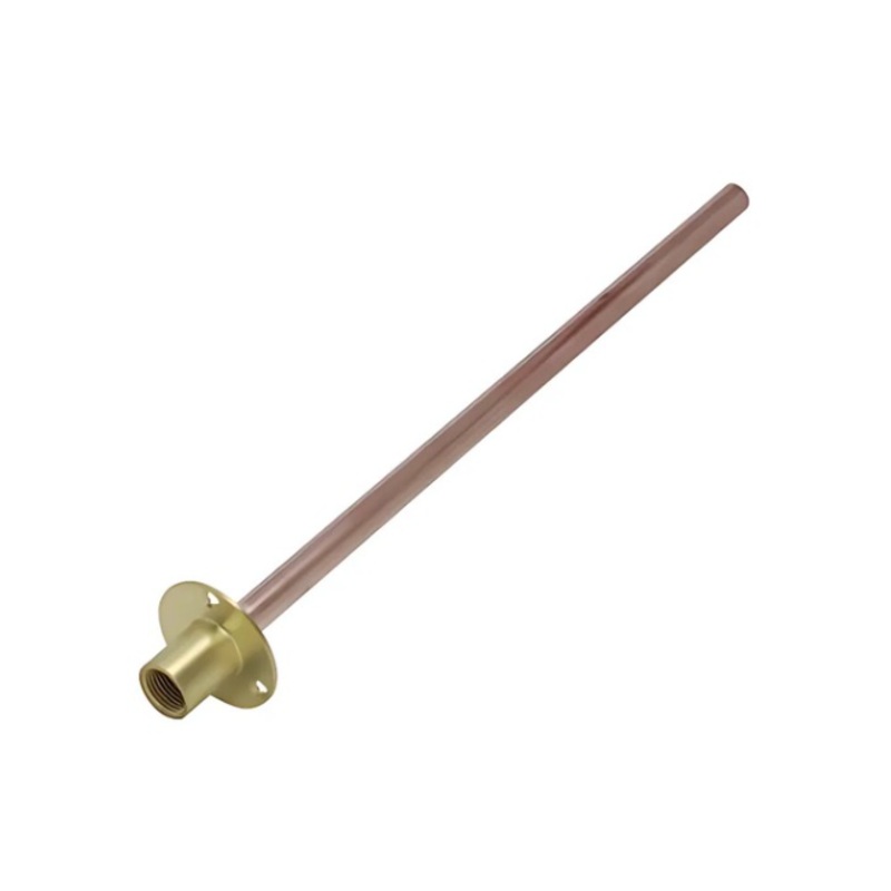 15mm x 1/2 Genbra Wall Plate with 600mm Copper Tube (Brass)  BFWPT600-15D
