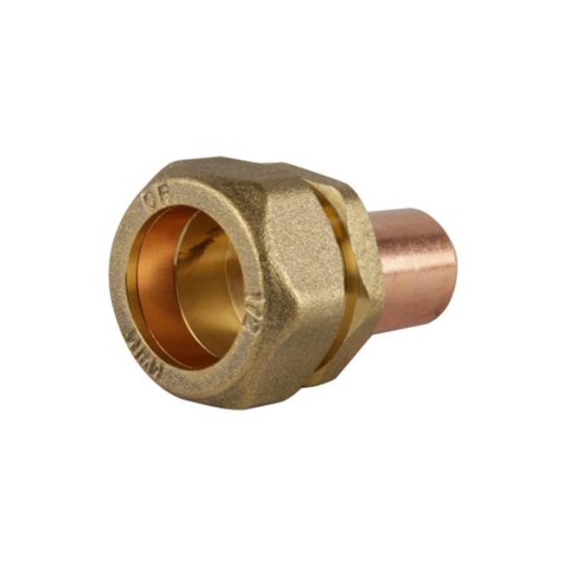 20mm x 15mm Genbra MDPE to Copper Stop Tap (Brass)  BFSTA-2015