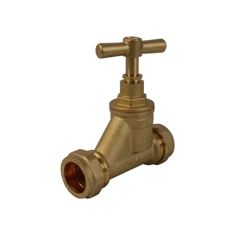 20mm x 20mm Genbra MDPE Stop Tap (Bronze)  BFST-2020
