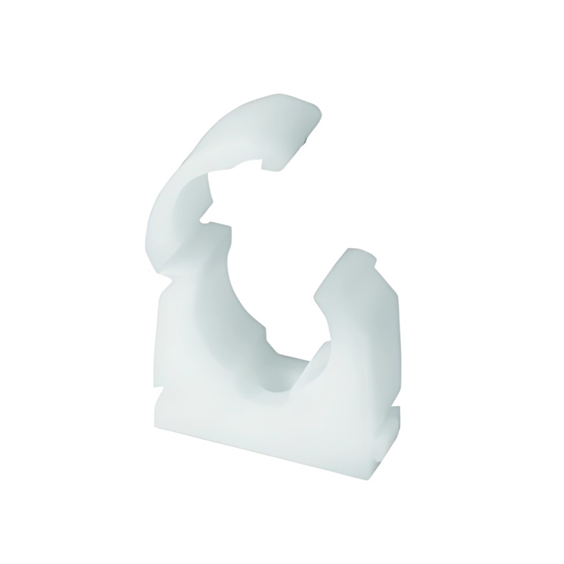 22mm Single Hinged Plastic Clip – Talon (White) – TS22