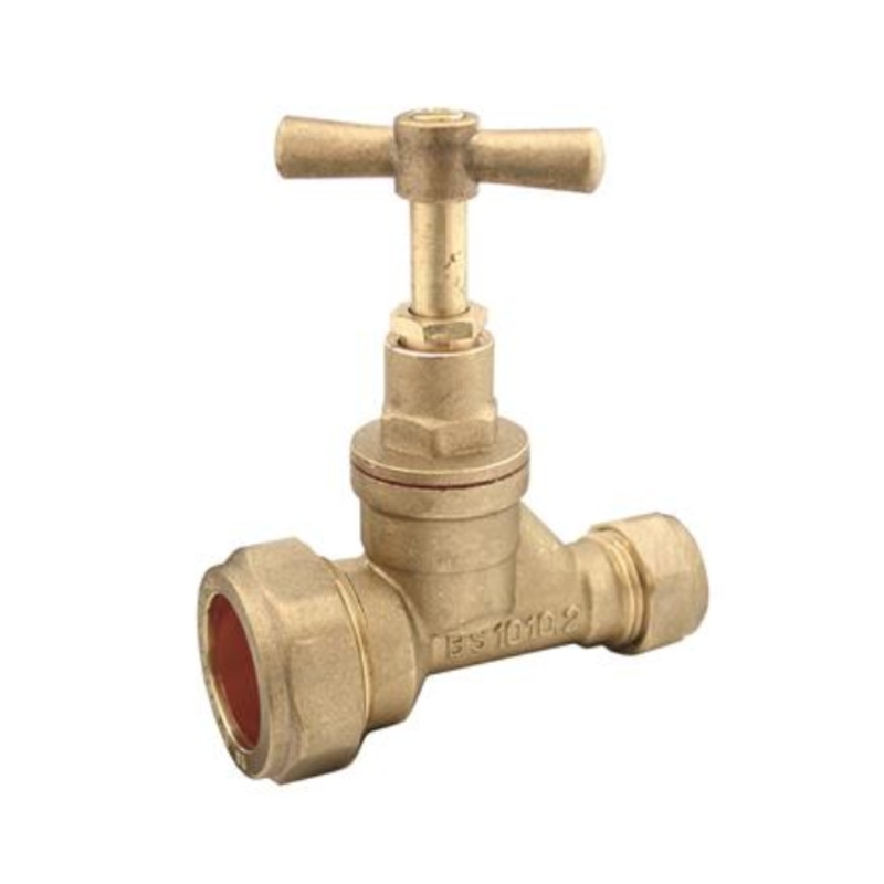 25mm x 15mm Genbra Stop Tap MDPE x Copper (Brass)  BFST-2515