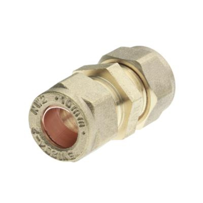 28mm Compression Straight Coupling (Brass)  COC-28