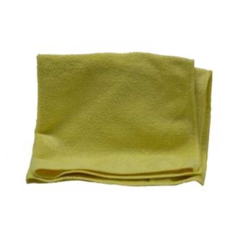Heavy Duty Microfiber Cleaning Cloths (Yellow) Pack of 5  1012554