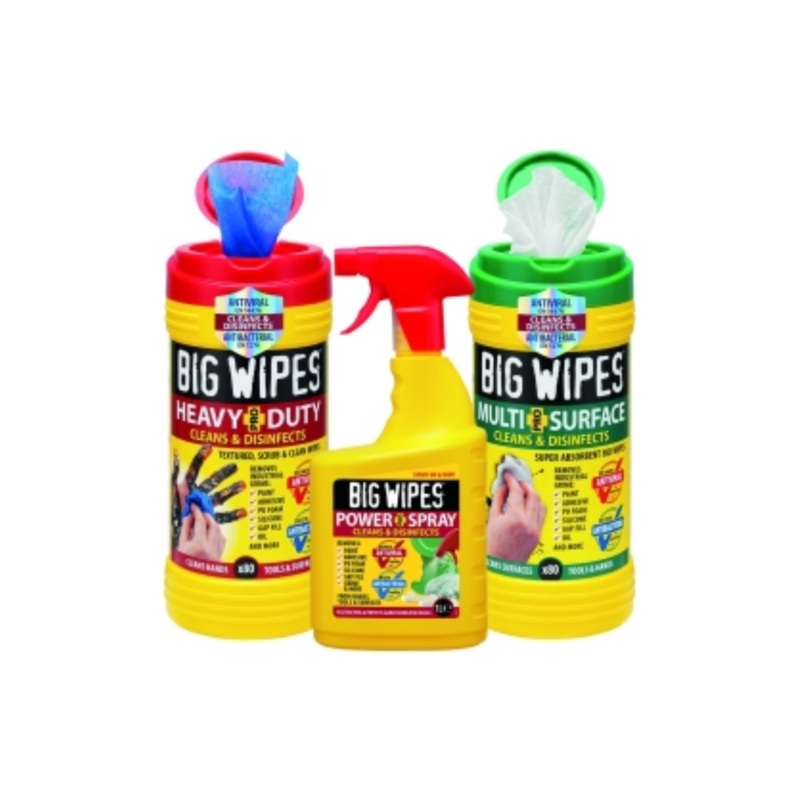 Heavy-Duty Pro+ Wipes Tube & Power Spray Bundle – Big Wipes – BIGWIPESHDPS