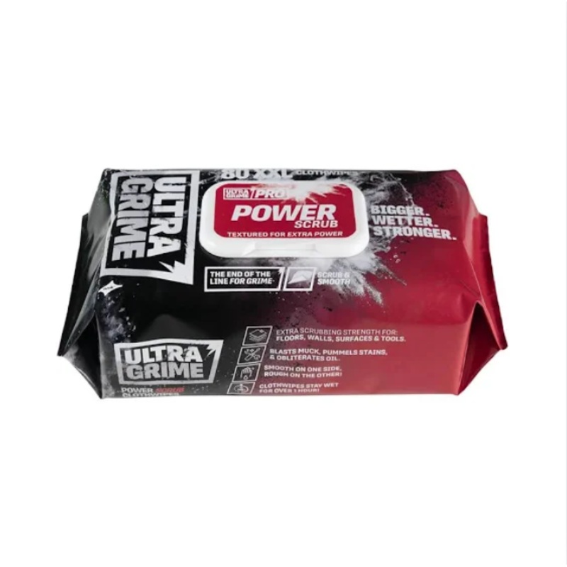 PRO Power Scrub Cleaning Wipes (White) XXL+ – UltraGrime   5920