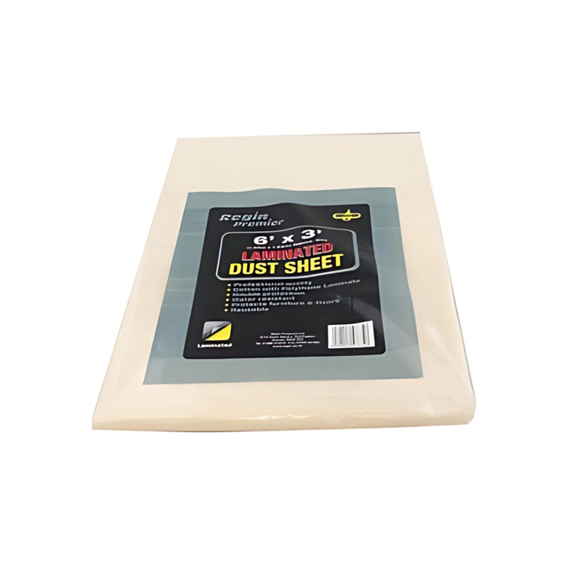 6m x 3m Laminated Cotton Floor Protector Dust Sheet – Regin (Beige) – REGM29