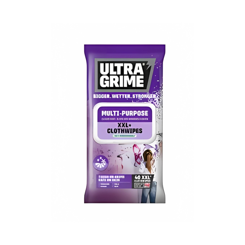 Pack of 40 Life Multi-Purpose Pomelo Wipes – UltraGrime (White) – 5410