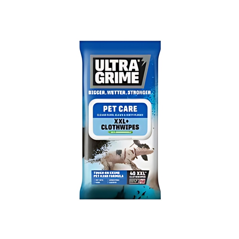 Pack of 40 Life Pet Care Wipes – UltraGrime (White) – 5470