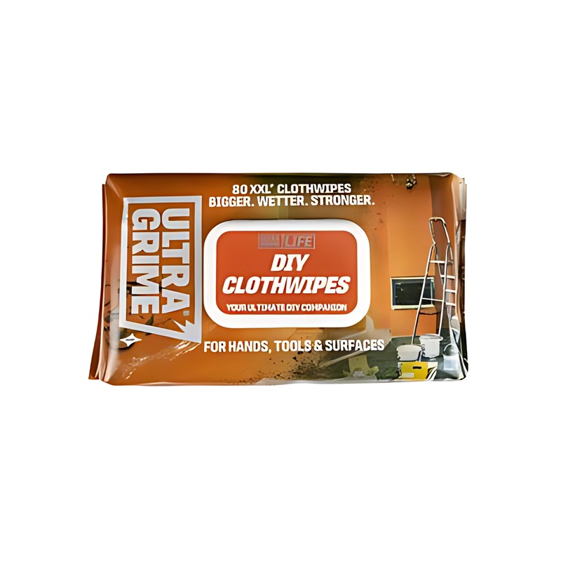 Pack of 80 Life DIY Wipes – UltraGrime  (White) – 5620