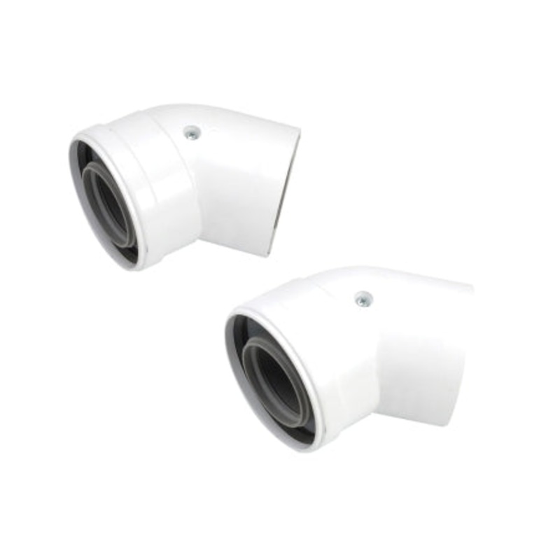 Worcester Flue Elbow PAIR 45 (60/100mm) – 7716191085