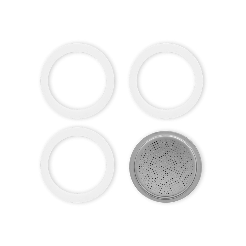 Bialetti Moka Gasket & Filter|1 Cup|2 Cup|3 Cup / 4 Cup|6 Cup|9 Cup|12 Cup