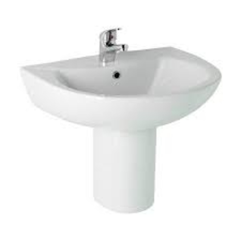 G4K Round Basin & Semi Pedestal – 1 Tap Hole