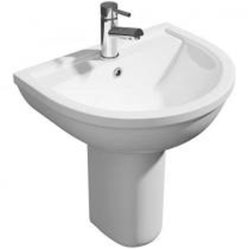 Lifestyle Basin & Semi Pedestal – 1 Tap Hole
