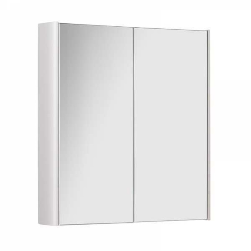 Metro 500mm White Mirror Cabinet – White