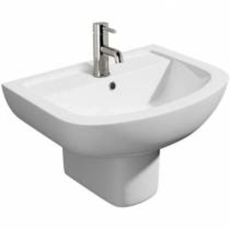 Studio Basin & Semi Pedestal – 1 Tap Hole