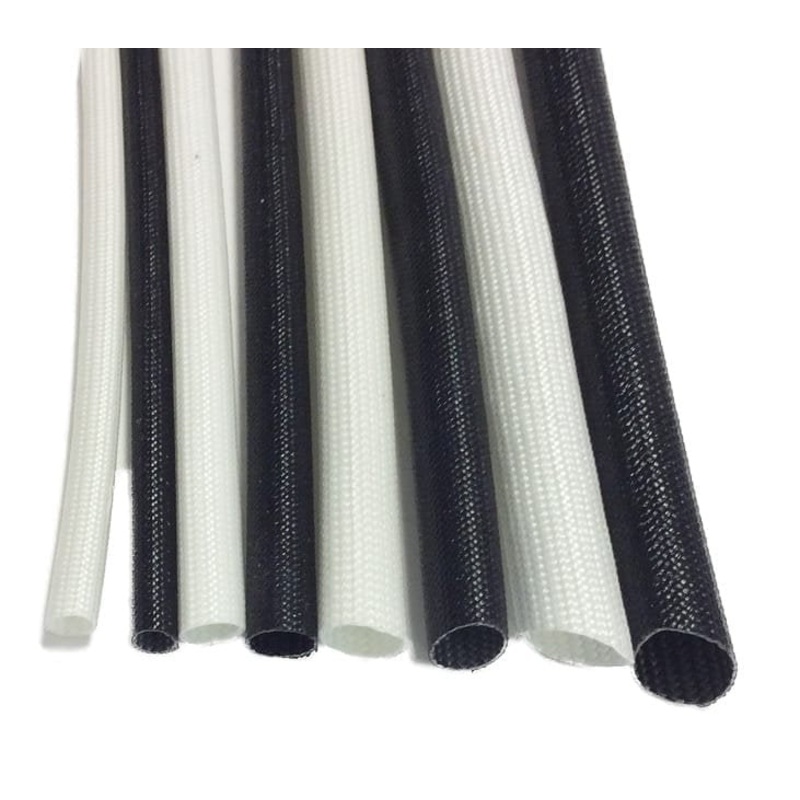 10mm Fibreglass Sleeving|Black|White|5m|10m|50m|100m