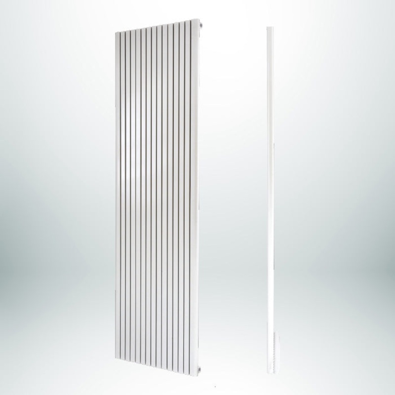 ANDROMEDA D-Profile Single Vertical White 1800mm(H) x 300mm(W) Designer Radiator