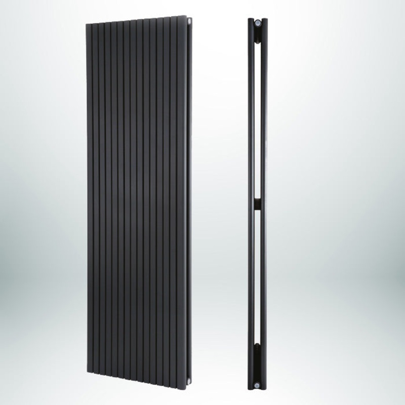 COLUMBA Double Vertical Anthracite 1800mm(H) x 544mm(W) Designer Radiator