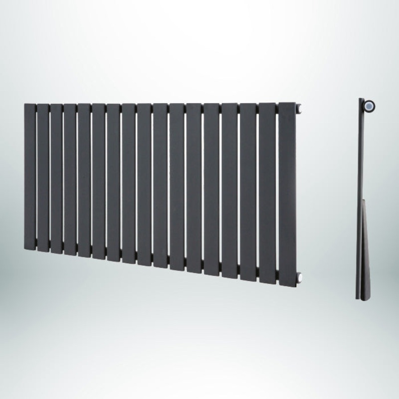 GEMINI Single Horizontal Anthracite 600mm(H) x 1212mm(W) Designer Radiator